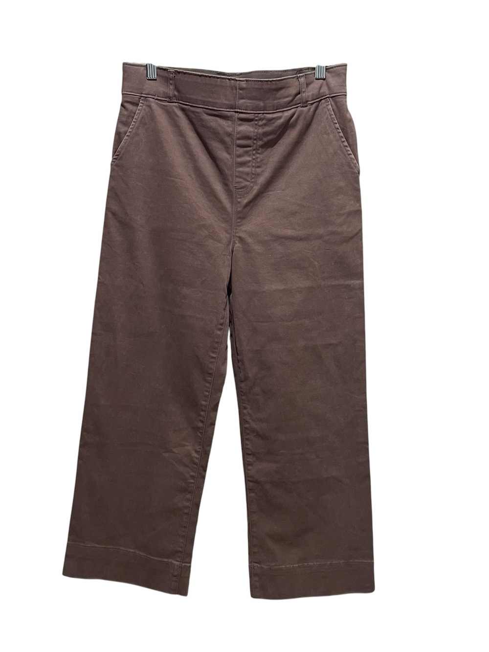 Bagatelle Collection Wide Leg Cropped Pants High Rise Brown Women’s Size 6 NWT